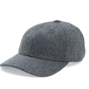 Topshop women’s grey wool baseball cap